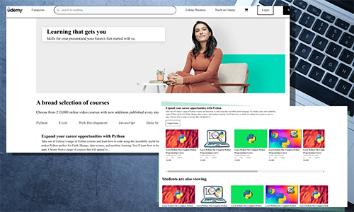 udemy page